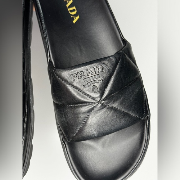 Prada slipper sandals in quilted leather size 40 - Picture 6 of 11